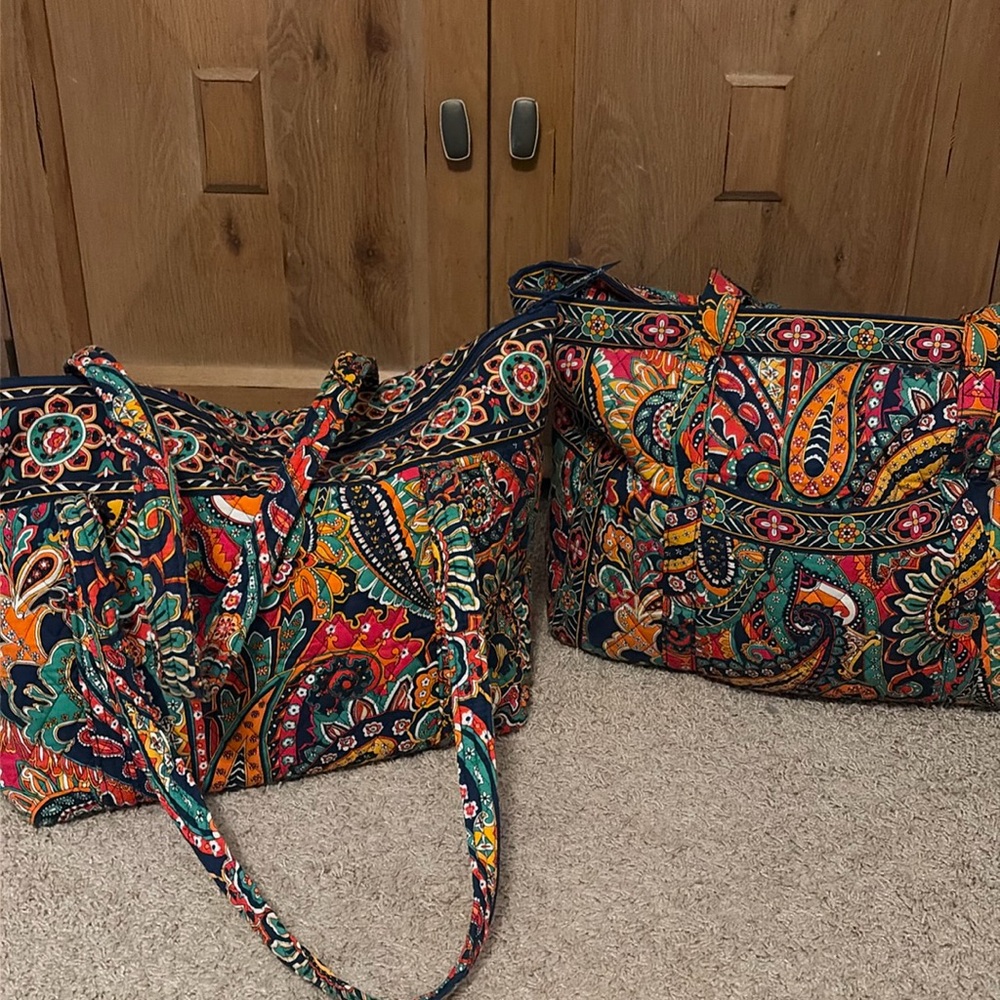 Set of Two Vera Bradley weekend tote